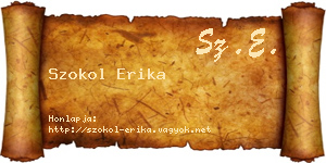 Szokol Erika névjegykártya